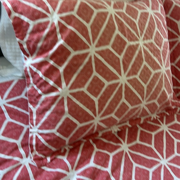 Trina Turk Queen bedspread with two standard pillow shams and one matching sheet - Picture 7 of 9